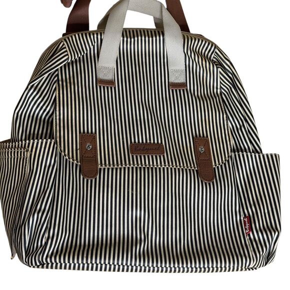 Babymel Robyn Nappy Convertible Diaper Bag Backpack Tote Stripe bv - Picture 2 of 11